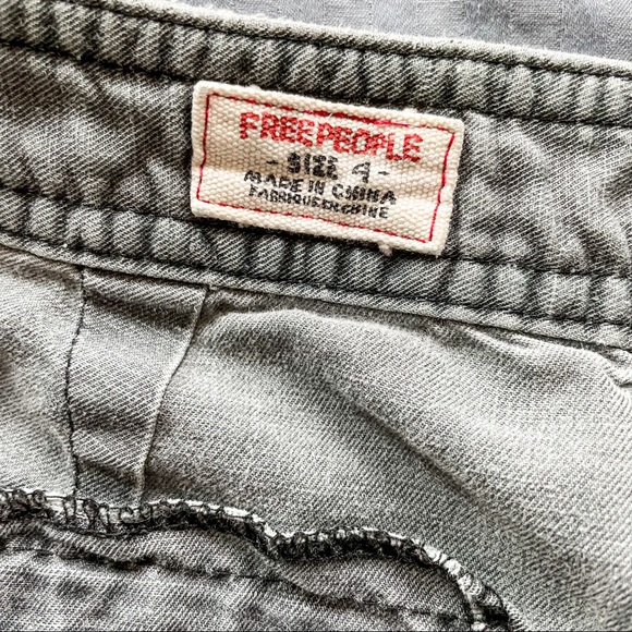 Free People Bermuda Shorts Washed Black Size 4 - Picture 3 of 14